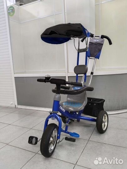 Детский велосипед с ручкой управления бу