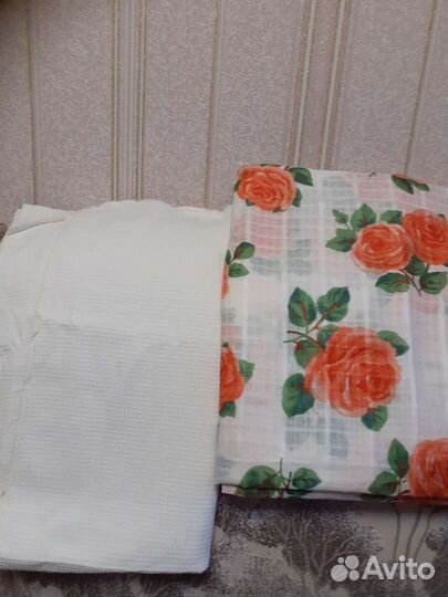 Ткань хб вафельное 10метров,85ширина,Ткань цветы 7