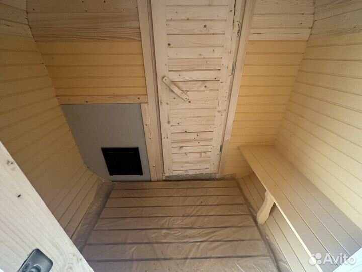 Баня бочка с душем