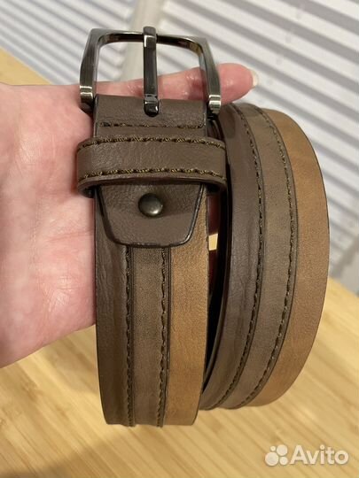 Ремень мужской кожаный