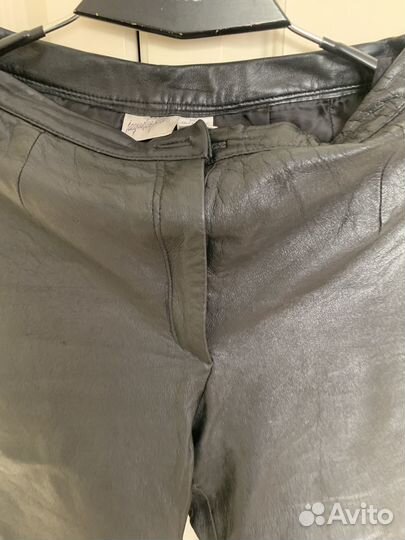 Кожаные брюки женские