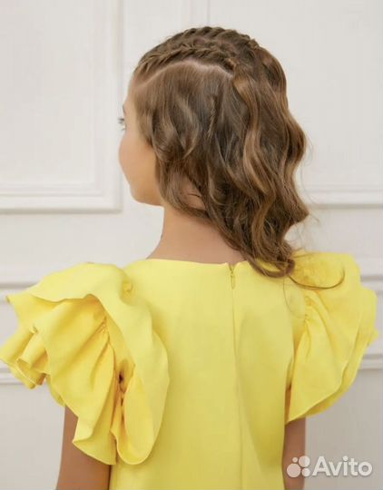 Платье для девочки 122-128 желтое