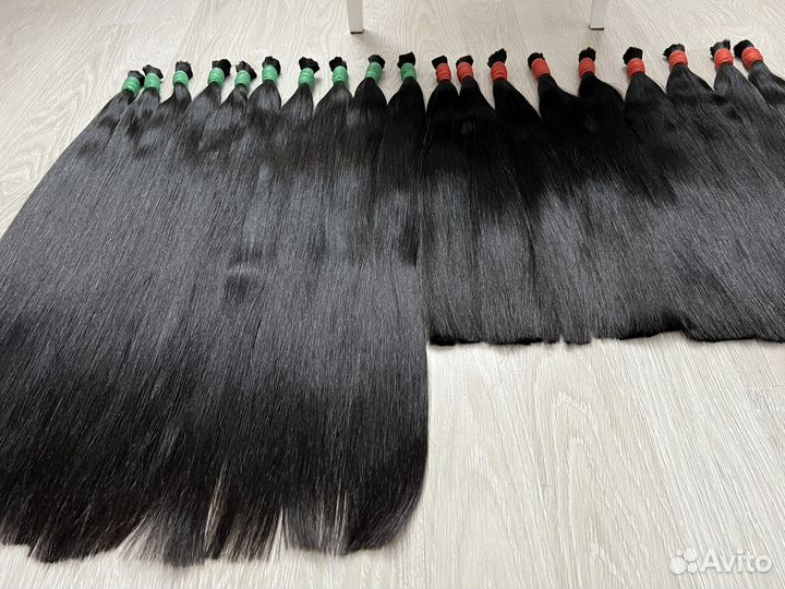 Волосы натуральные в срезах