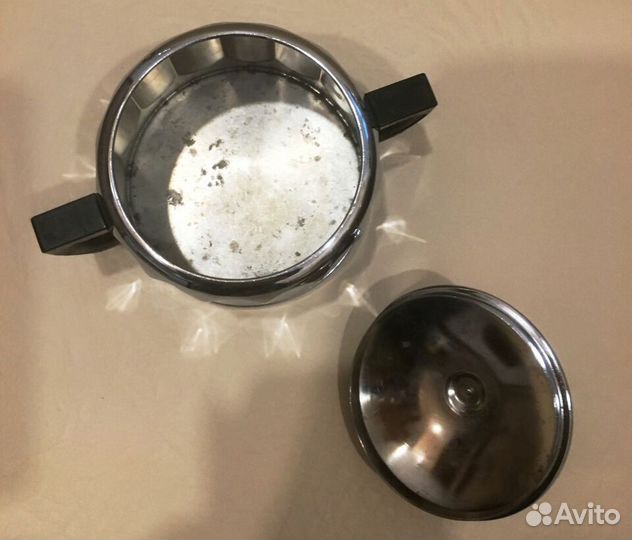 Сахарница конфетница металлическая СССР