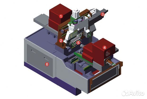 Токарный прутковый автомат jsway A256D