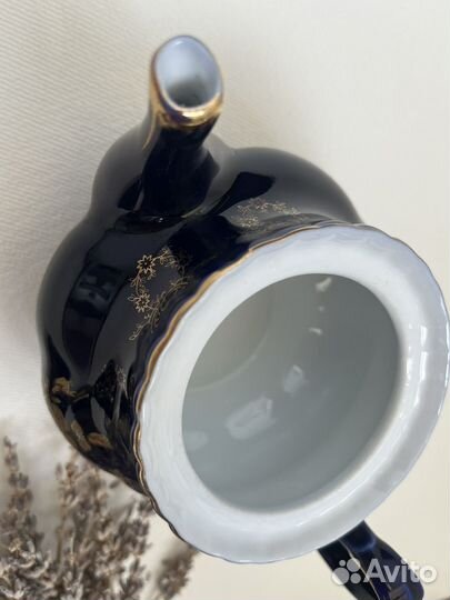 Чайник заварочный фарфор кобальт чехия