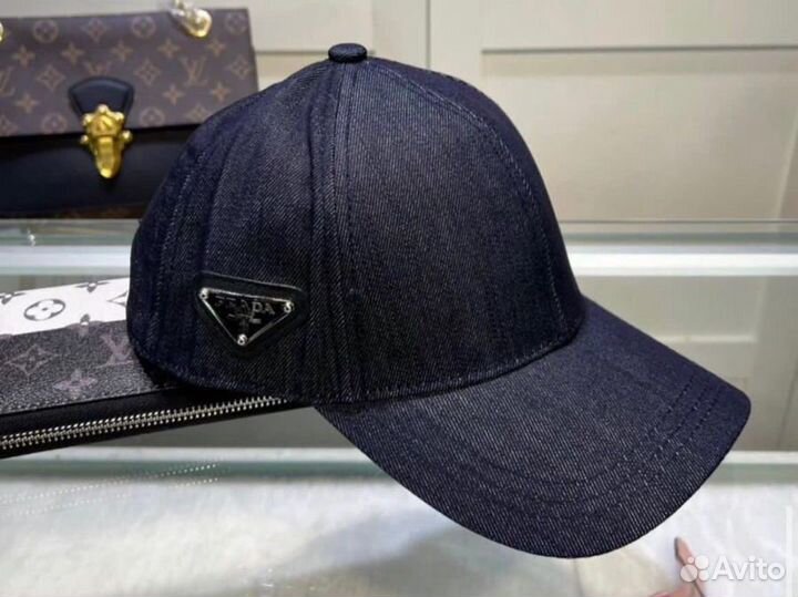 Кепка prada джинсовая