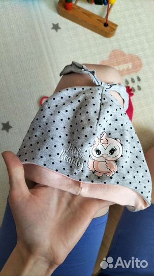 Шапки демисезонные на девочку 44-46