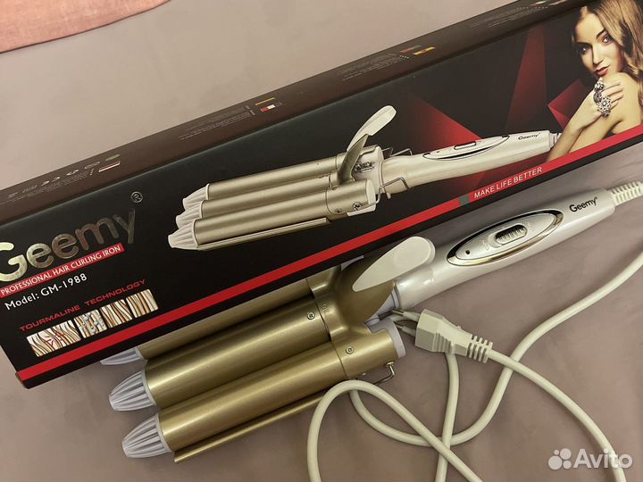 Тройная плойка для пляжных локонов волн новая