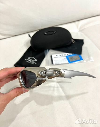 Очки oakley plate silver metal