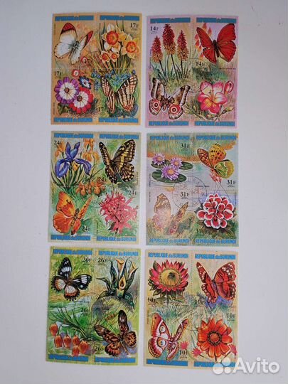 Почтовые марки. Страна Бурунди. 1973г