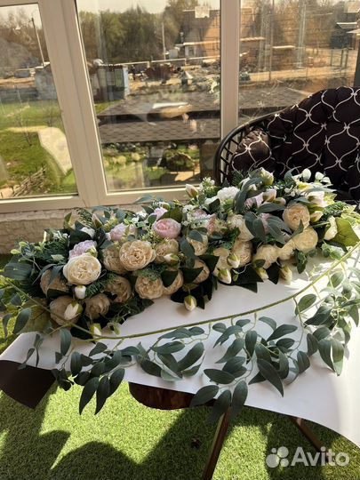 Свадебный декор, свадебная цветочная композиция