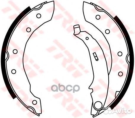 Колодки тормозные барабанные зад GS8729 TRW