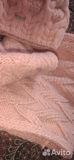 Вязаная шапка и шарф