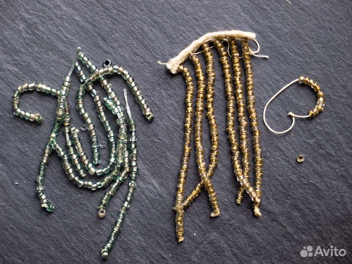 Антикварный светлый бисер до 1917 года