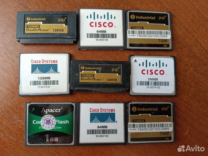 Карта памяти Cisco compact flash 64/128/256mb