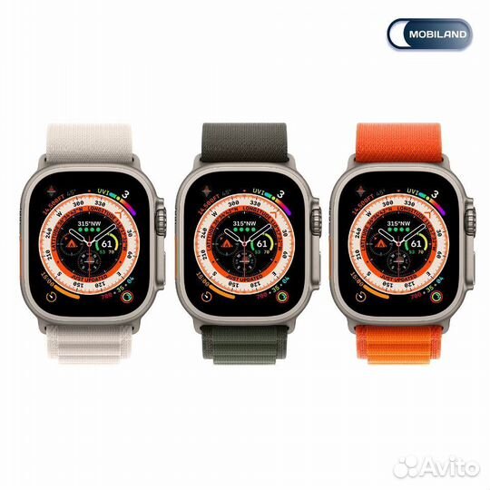 Apple Watch Ultra 49 мм Звездный Alpine Loop S/M