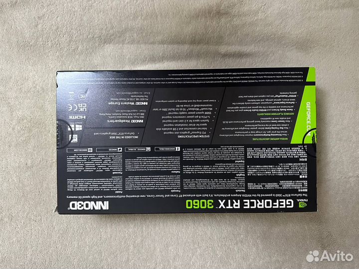 Nvidia RTX 3060 8gb (inno3D)