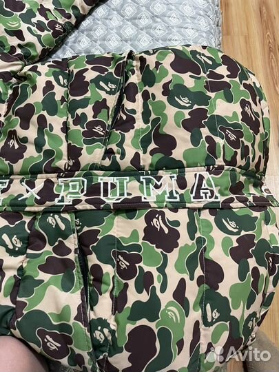Теплая куртка Bape x puma