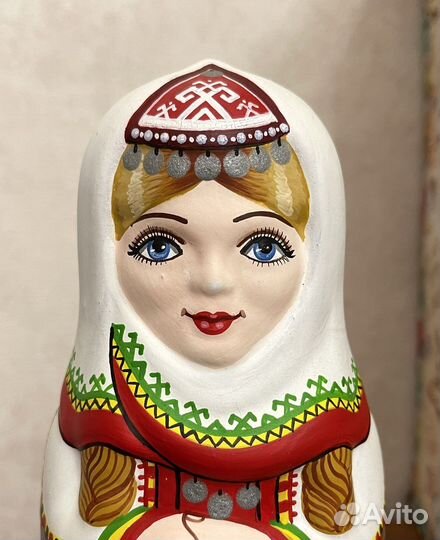 Матрешка сувенирная керамика