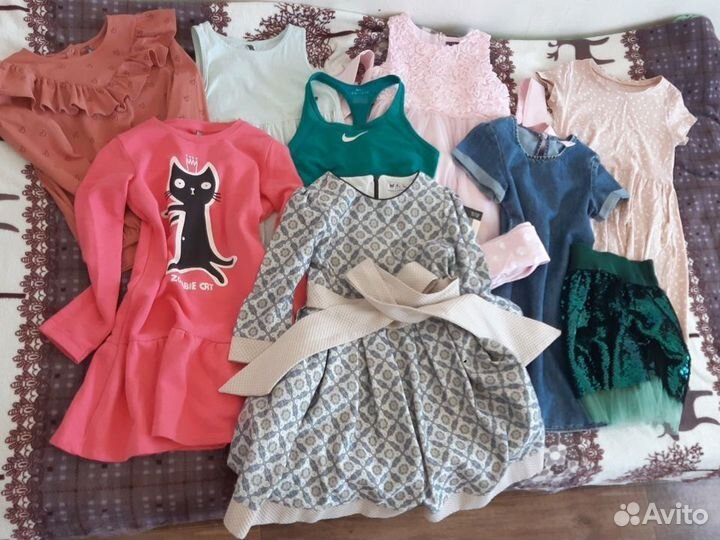 Пакет брендовых вещей для девочки 122 128 134