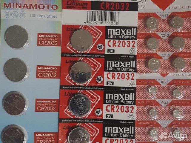 Батарейки сr2032 Minamoto, made in Hong Kong