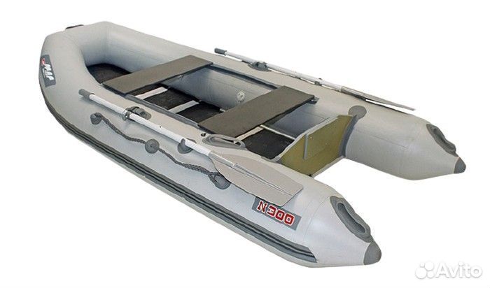 Лодка пвх Кайман N-300 серый