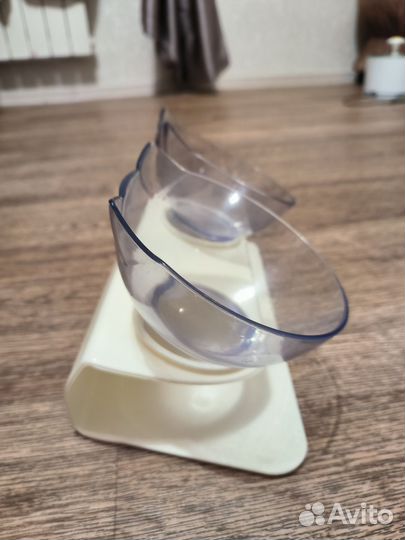 Двойная миска для кошек и собак бу