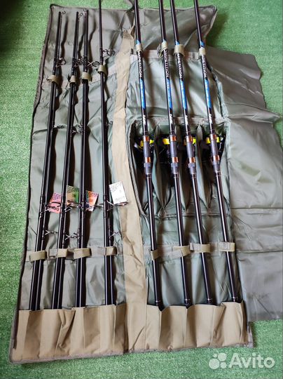 Профессиональный карповый комплект 4+4+чехол
