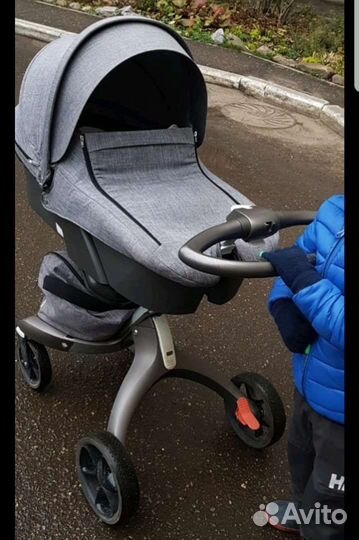 Коляска 2 в 1 stokke xplory v5 grey