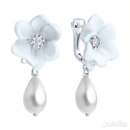 Серьги sokolov из серебра, 94026908