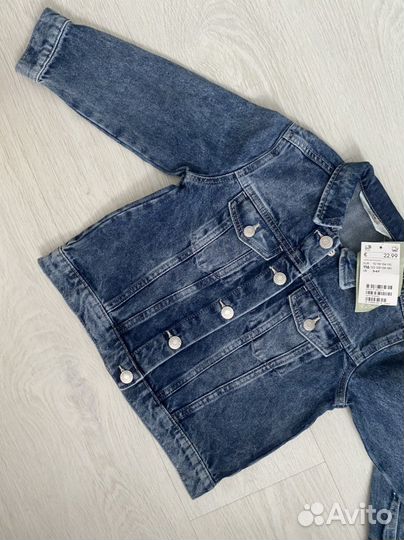 Джинсовая куртка для девочки h&m 98, 110 р-р