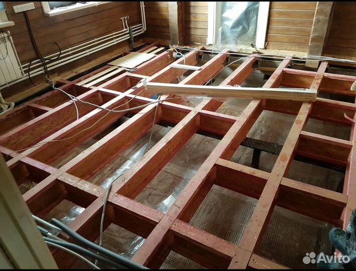 Ремонт полов замена венцов