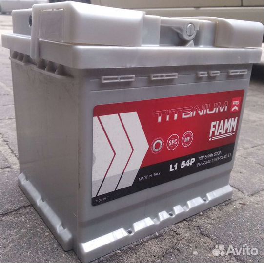 Акб 54 Ач Fiamm Кубик на Гетц