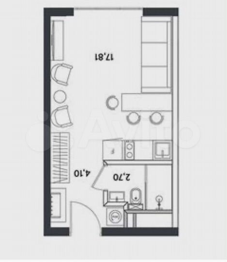 Апартаменты-студия, 24,6 м², 12/24 эт.