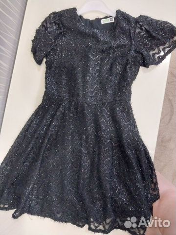 Платье для девочки черное 128