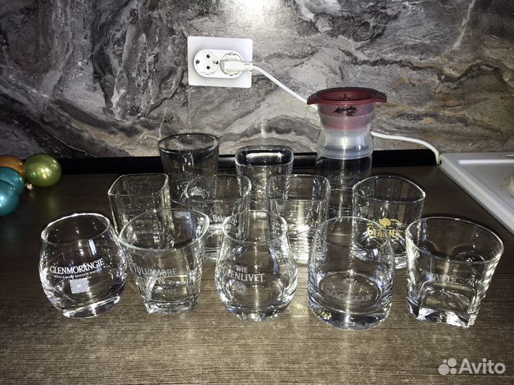 Брендовые бокалы для виски (Tumbler, Shot, Rocks)