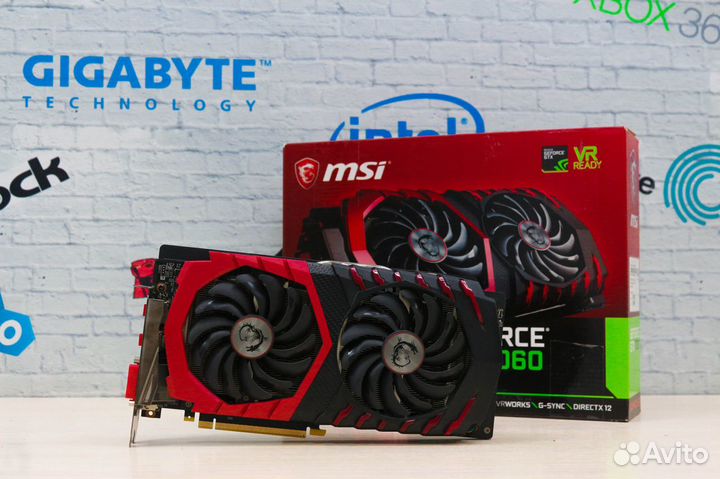 Видеокарта MSI GeForce GTX 1060 gaming X 6Gb