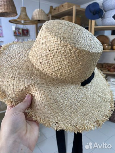 Шляпа из натуральной соломки