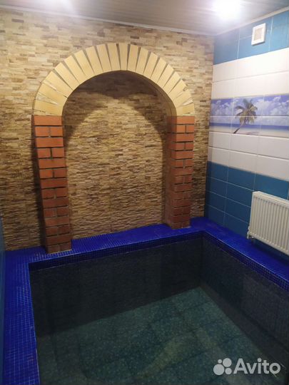 Баня сауна с бассейном
