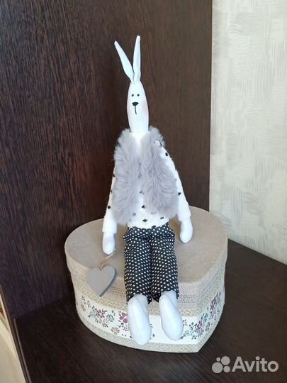 Кукла тильда заяц ручной работы