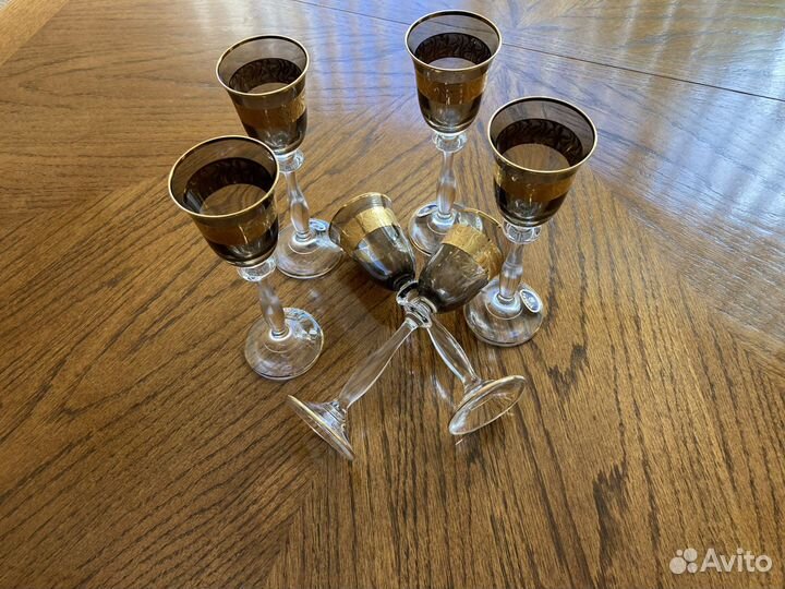 Набор для водки или ликера хрустальных рюмок