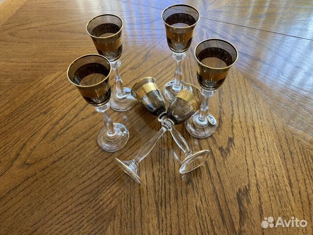 Набор для водки или ликера хрустальных рюмок