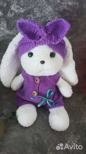 Плюшевый заяц с длинными ушами 30 см