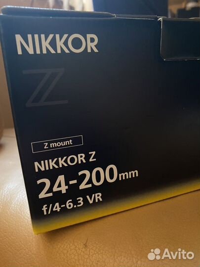 Объектив nikon Nikkor Z 24-200mm f/4-6.3 VR