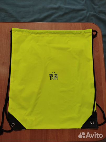 Рюкзак-мешок школьный сумка для сменки желтый