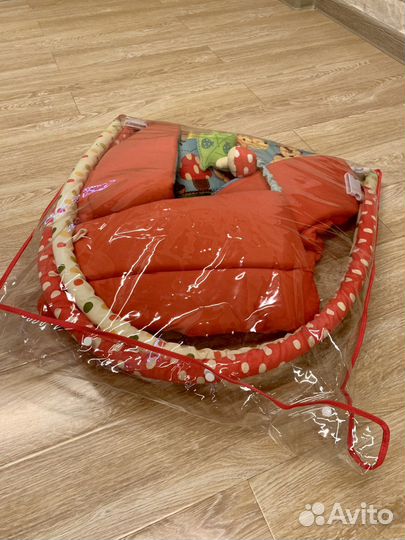 Развивающий коврик roxy-kids c бортиками Лисичка