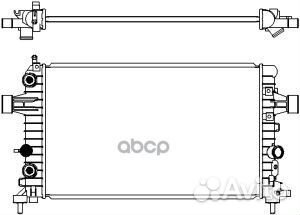 Радиатор охлаждения двигателя opel astra H (A04