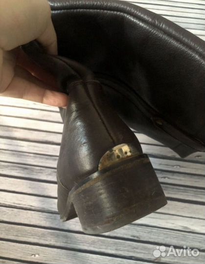 Сапоги massimo dutti 38 натуральная кожа