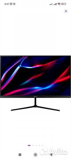 Новый Монитор 24 Acer Nitro 100Hz qg240yh3bix 23.8